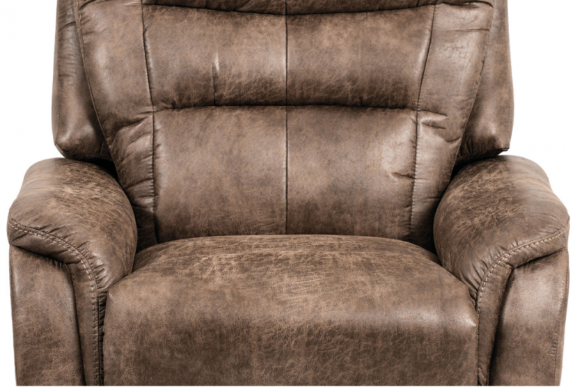 TV křeslo ISLA — hnědá, imitace broušené kůže