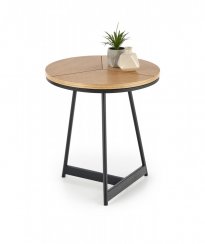 Konferenční stolek KARIDA-S — přírodní dub / černá