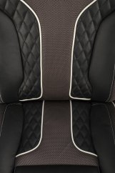 Kancelářské křeslo HAMLET — ekokůže, černá / šedá Halmar