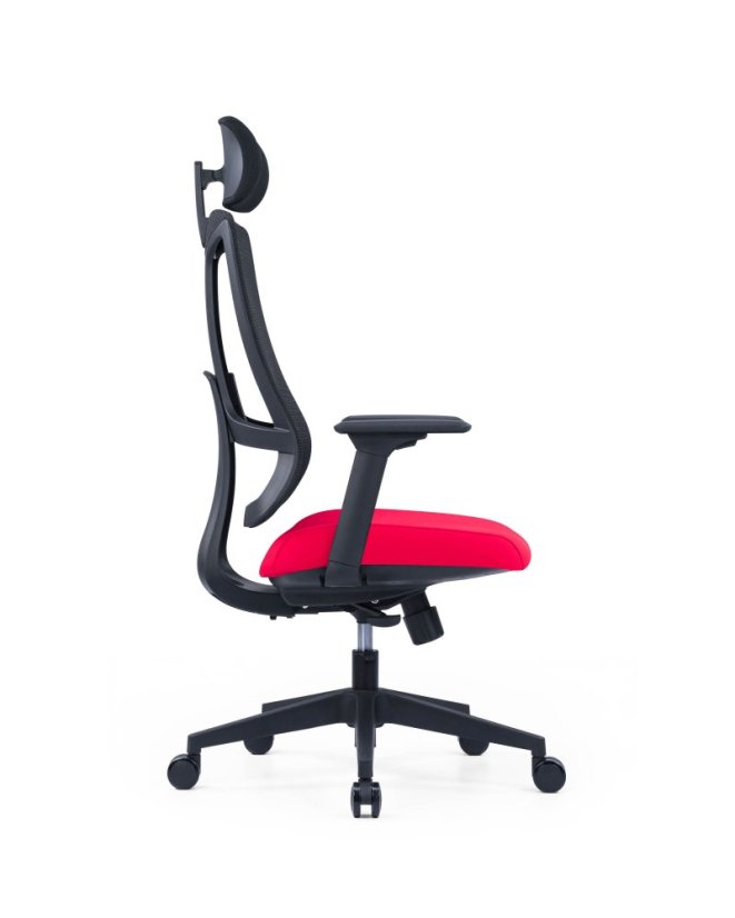 Kancelárska ergonomická stolička OFFICE More SLIDE — viac farieb - Slide - barevné provedení: Červená