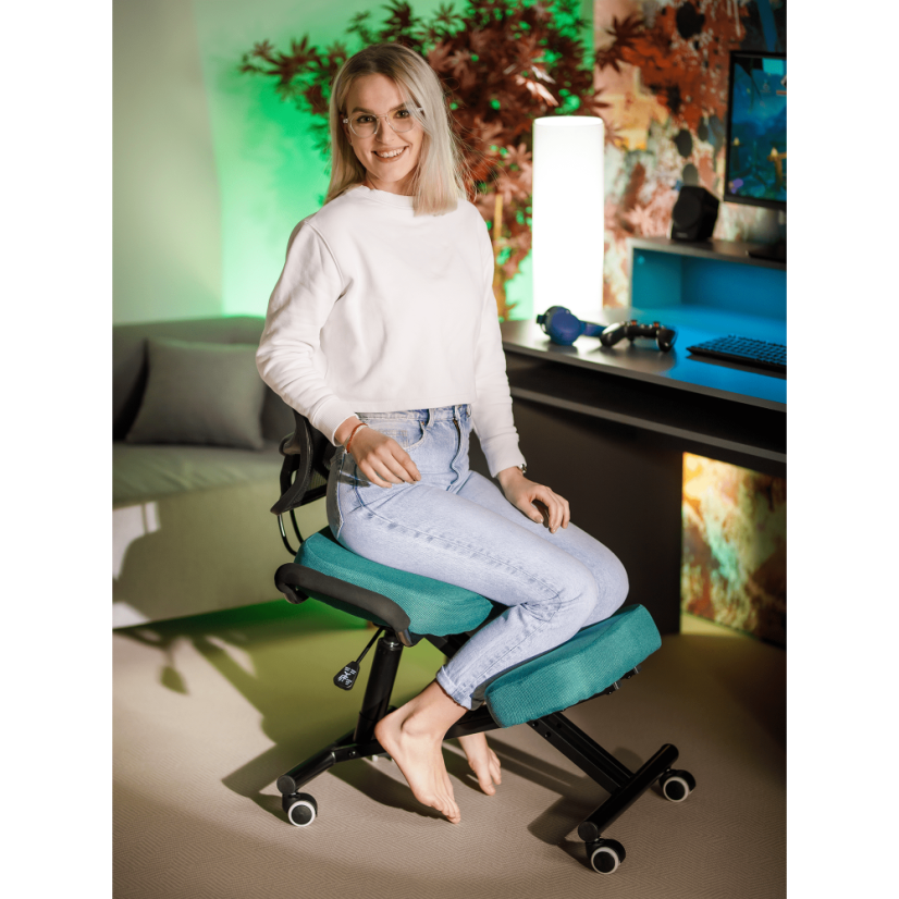 Ergonomická kľačadlo RUFUS – čierna látka