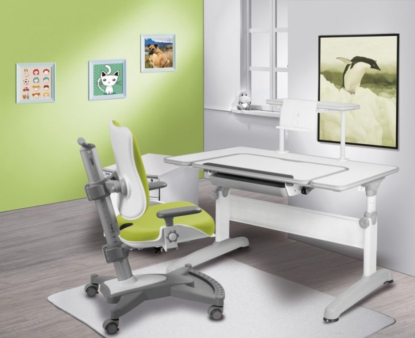 Dětský rostoucí stůl Mayer Uniq 32U1 18 — bílá, 120×69×55-80 Mayer