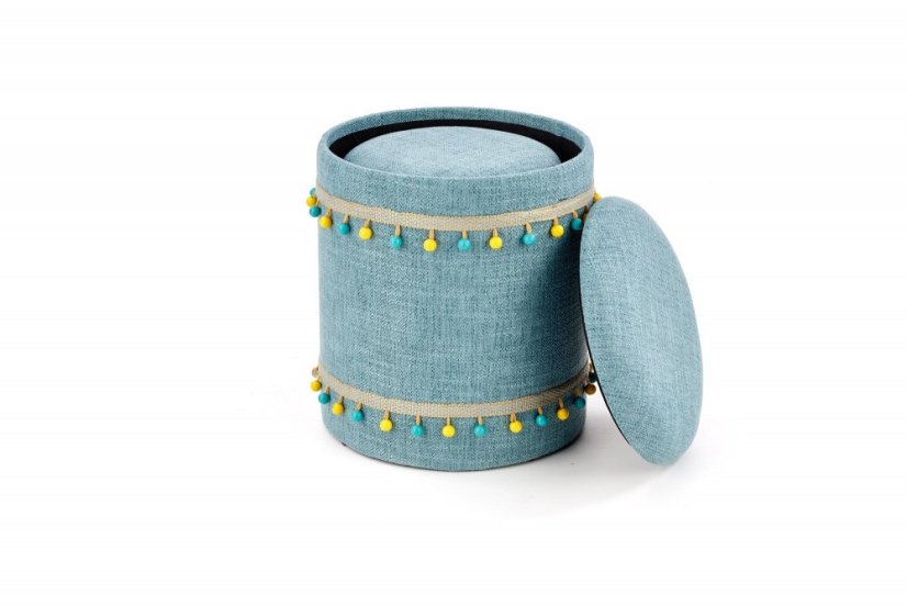 Set taburetov GRADO – látka, modrá