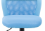 Dětská kancelářská židle na kolečkách Autronic KA-V101 BLUE – bez područek, modrá