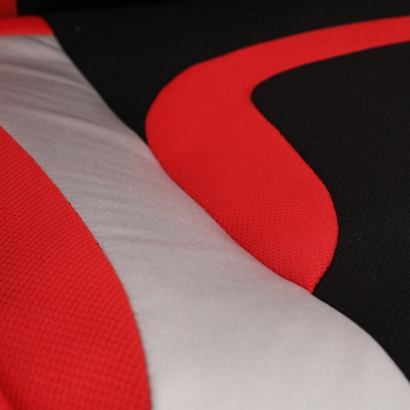 Herné kreslo RACING STYLE - látka, červená