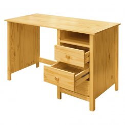 Psací stůl KORNEP — masiv borovice, 120×54×74