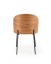 Jídelní židle LAGUNA –⁠ dřevo/látka, šedá, ořech