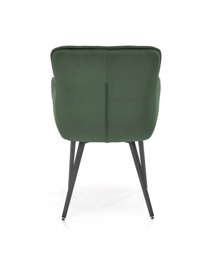 Jídelní židle AVALA –⁠ látka/kov, zelená