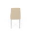Moderná jedálenská stolička LENA z béžovej látky so sivými kovovými nohami Autronic