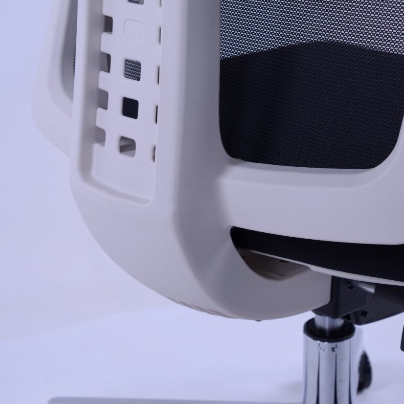 Kancelárska ergonomická stolička Sego SPIRIT W — biela, nosnosť 130 kg