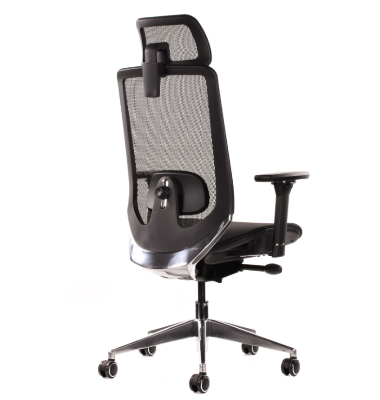 Kancelárska ergonomická stolička Sego AIR PLUS — čierna