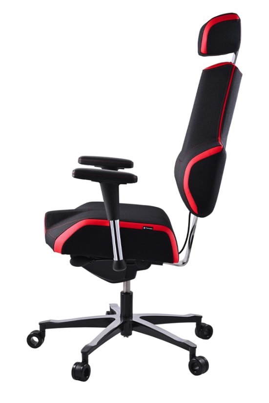 Zdravotní herní židle THERAPIA E+GAMER –⁠ černo-červená