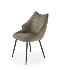 Jedálenská stolička TARKO — kov, látka, olivovo zelená