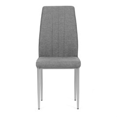 Industriální jídelní židle LENA Autronic – šedá látka, kovové nohy