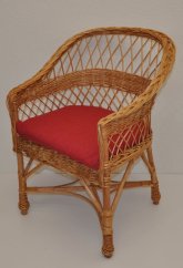 Zahradní křeslo OBIRA — vrba, přírodní / více barev