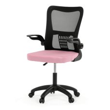 Dětská židle NINA – růžová síťovina, houpací mechanismus Autronic