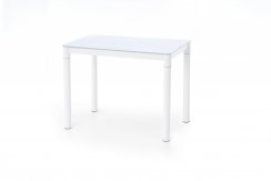 Jídelní stůl ARGUS –⁠ 100x60x75, sklo, bílý