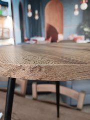 Konferenční stolek LINOA – dub (vzorek z prodejny) - lehce prasklá deska