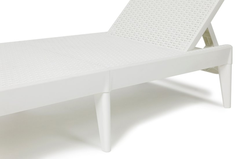 NUMANA plastové zahradní lehátko - bílá