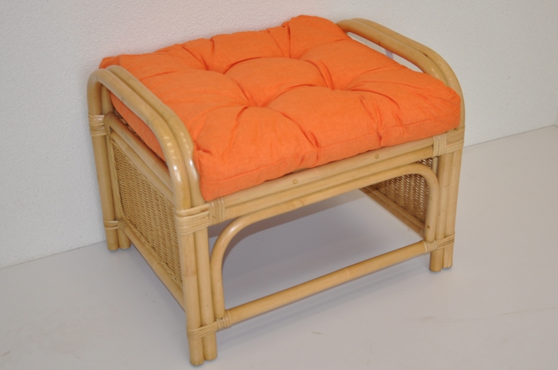 Taburet KARAS — ratan, medová / více barev