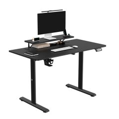 Elektricky výškově nastavitelný stůl HIGHLANDER - 120 cm, černá