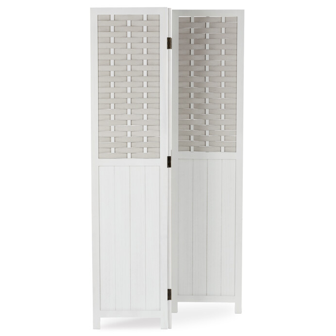 Elegantný biely paraván LIVARO z masívu pre moderné interiéry Autronic