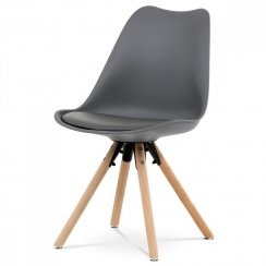 Jídelní židle KANTO — plast, ekokůže, více barev
