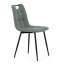 Jídelní židle FORMA – zelená látka, černé kovové nohy Autronic