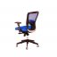 Kancelářská židle na kolečkách Office Pro DIKE BP – s područkami - Čalounění Dike: Modrá DK 90