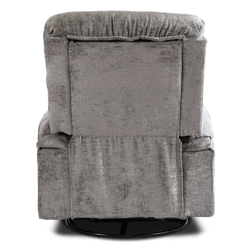 Luxusné masážne kreslo BRUCE – Rozkladacie, Sivé