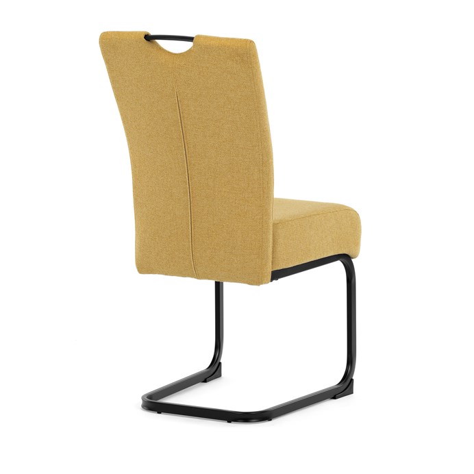 Štýlová žltá jedálenská stolička NIKA s látkou Autronic