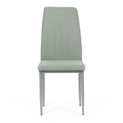 Jídelní židle LENA Autronic - zelená s šedými kovovými nohami