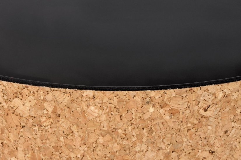 Konferenčný stolík SASHA - oceľ, prírodná /čierna