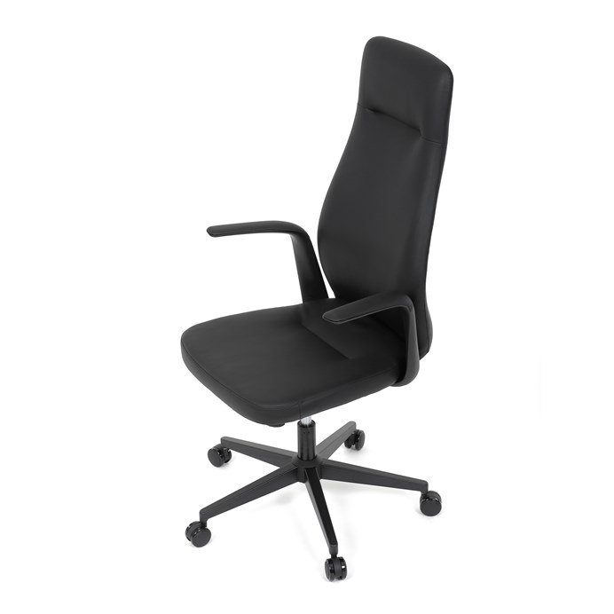 Kancelářské křeslo ORBIT – černá ekokůže s houpacím mechanismem Autronic