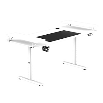 ULTRADESK HIGHLANDER XXL Bílý pracovní stůl s elektrickým nastavením