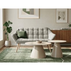 Konferenčný stolík ARID II – 70x70x40,5 cm, keramika, travertin  Autronic