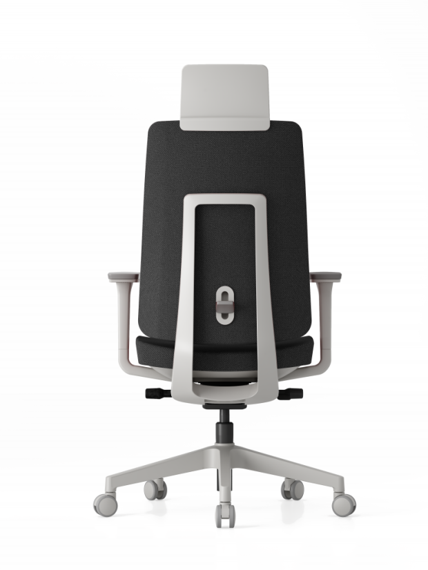 Kancelárska ergonomická stolička K50 — biela, viac farieb - Barevné provedení K50 White: Červená