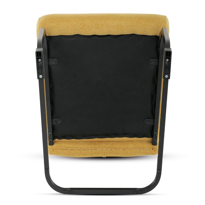 Štýlová žltá jedálenská stolička NIKA s látkou Autronic