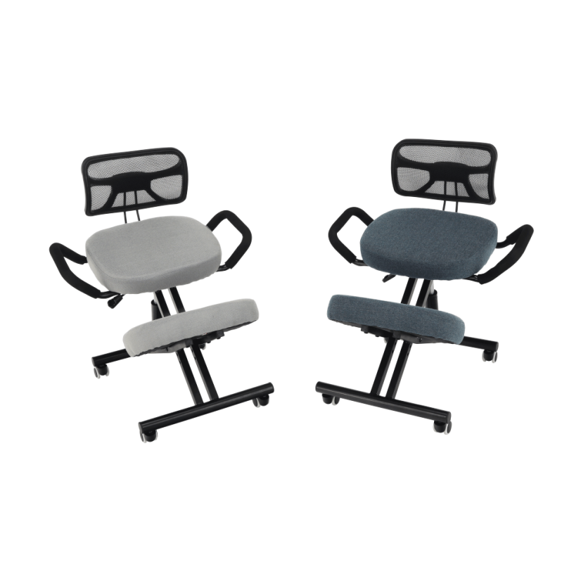 Ergonomická kľakačka RUFUS – Čierna, Látkový poťah