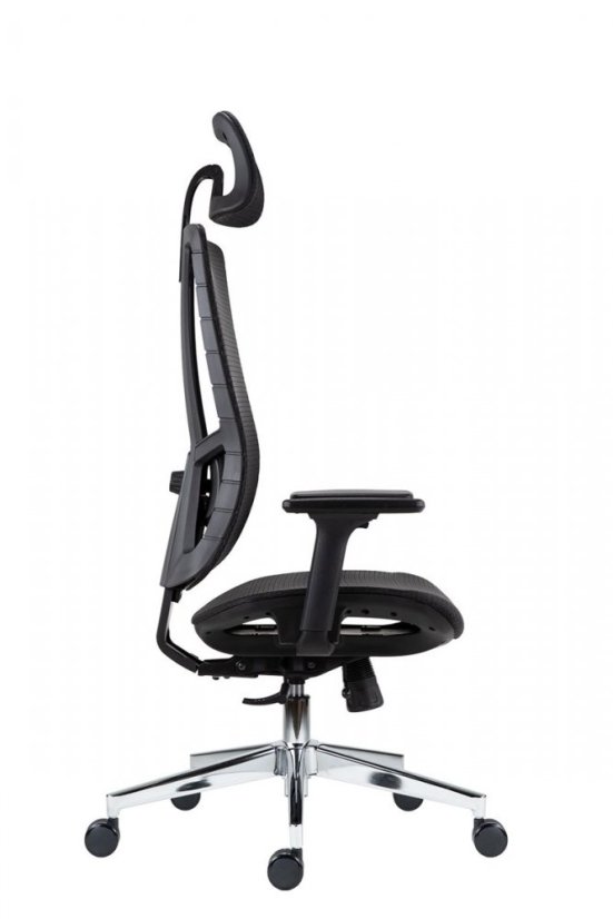 Kancelárska ergonomická stolička RUBEN — sieťovina, čierna, nosnosť 150 kg
