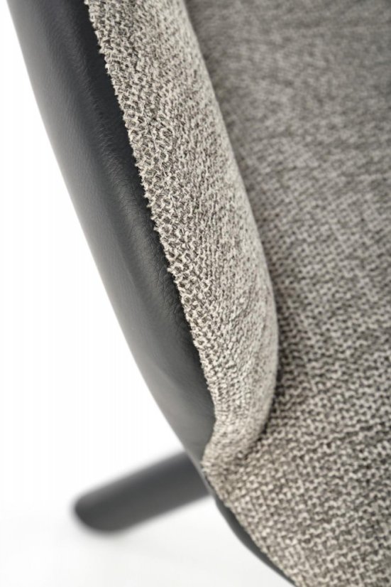 Otočné kreslo MARGE — oceľ, látka, ekokoža