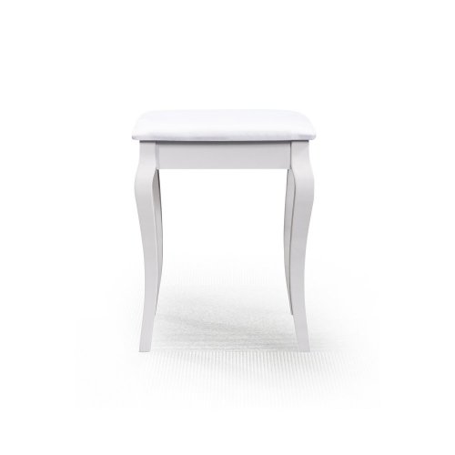 Retro stolička RONDA — masiv borovice, bílá