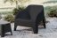 PETRA ARMCHAIR plastové křeslo - grafit (lehce poškrábané)
