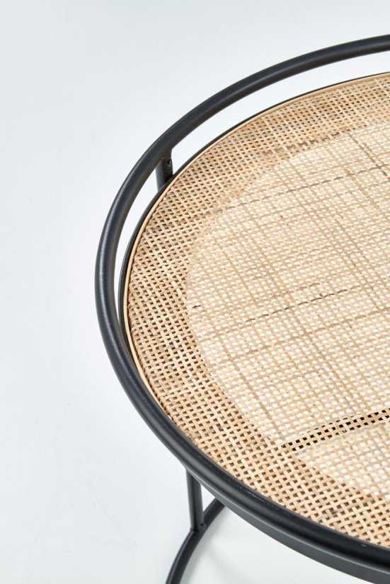 Súprava konferenčných stolíkov MANADO - prírodný ratan, kov