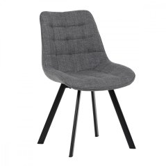 Jedálenská stolička VALEN — kov, látka, viac farieb