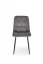 Jedálenská stolička TIMO II — kov, látka, sivá