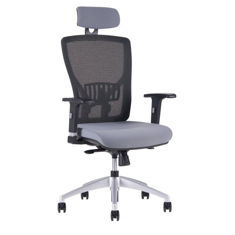 Kancelárska ergonomická stolička HALIA MESH SP – s podhlavníkom, viac farieb - Čalúnenie Halia: Modrá 2621