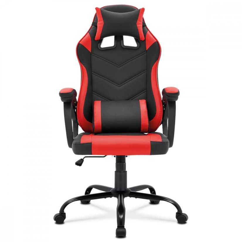 Herní židle RACER PRO – ekokůže, červená/černá Autronic