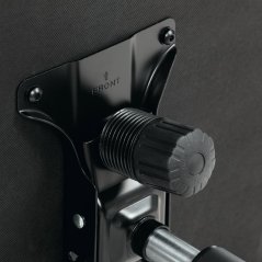 Kancelárske kreslo HOLMES — kov, ekokoža, modrá