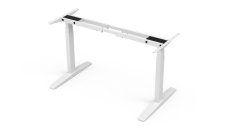 Elektricky výškovo nastaviteľný stôl AXIS — biely, bez dosky